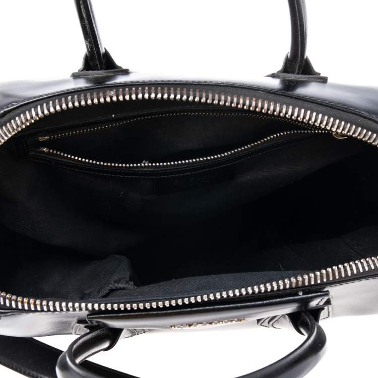 مملوكة مسبقًا Givenchy Black Gloddy Leather Medium Antigona Satchel
