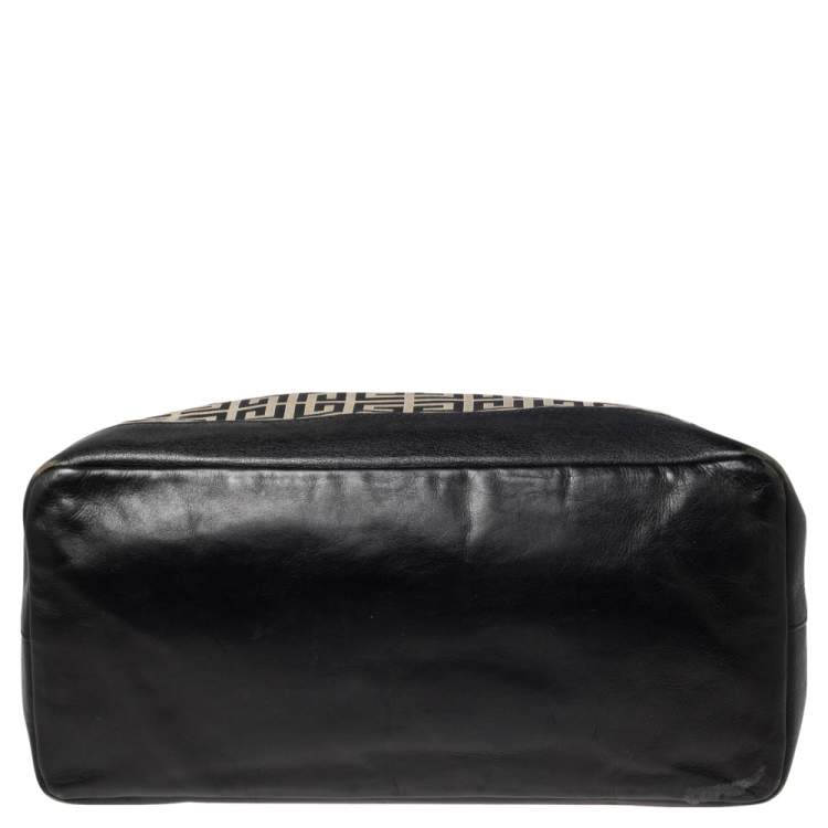 مملوكة مسبقًا Givenchy Beige/Black Canvas and Leather Satchel