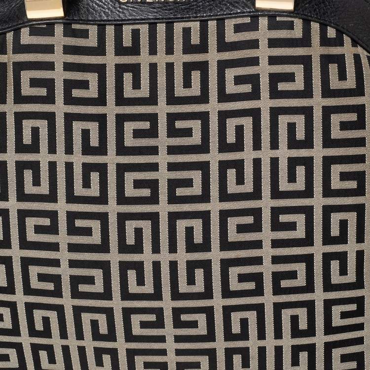 مملوكة مسبقًا Givenchy Beige/Black Canvas and Leather Satchel
