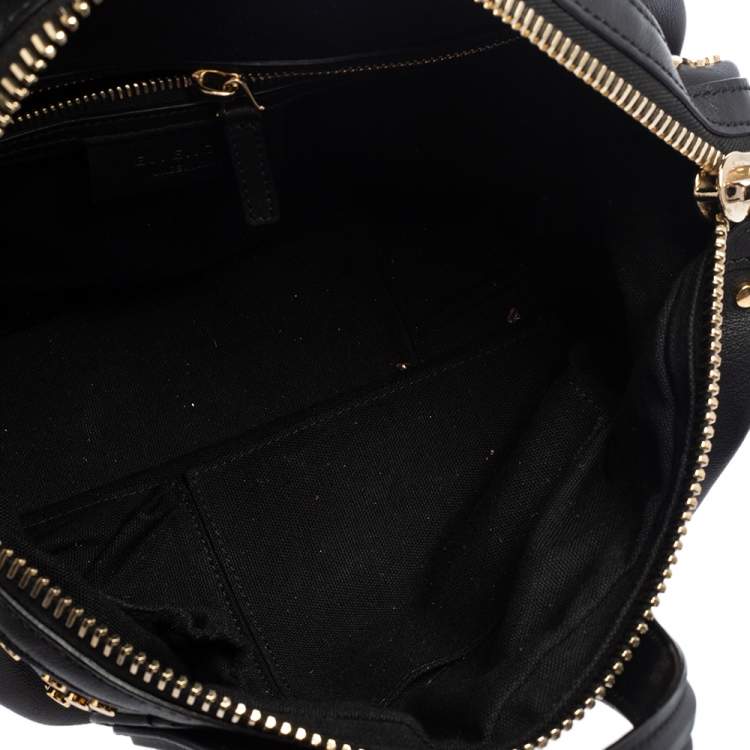Pre Owned Givenchy Black Leather Nightingale Studded Satchel