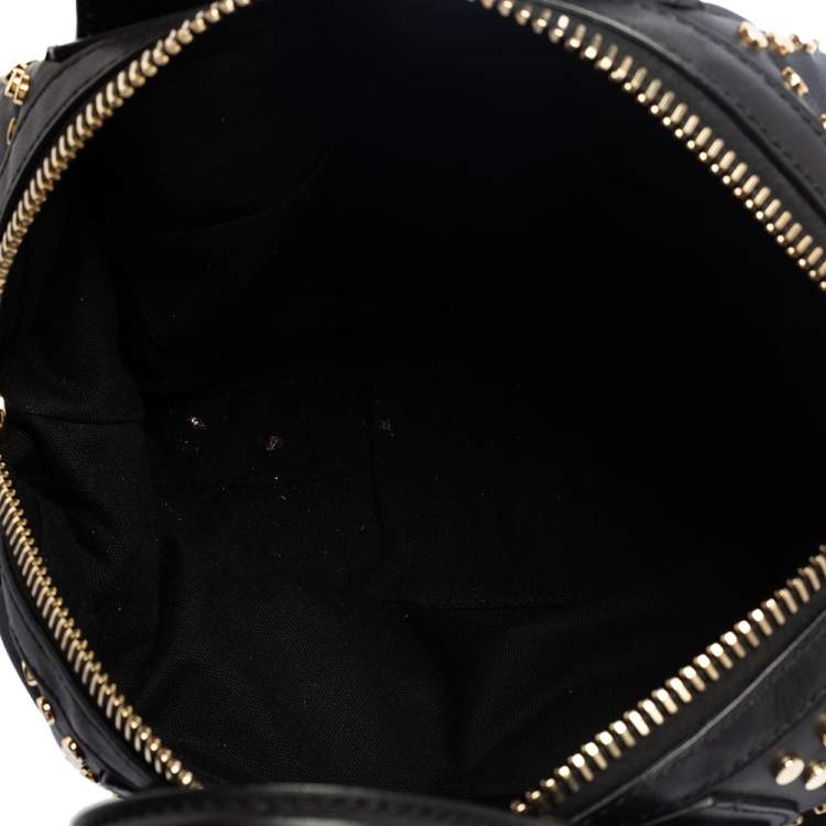 Pre Owned Givenchy Black Leather Nightingale Studded Satchel