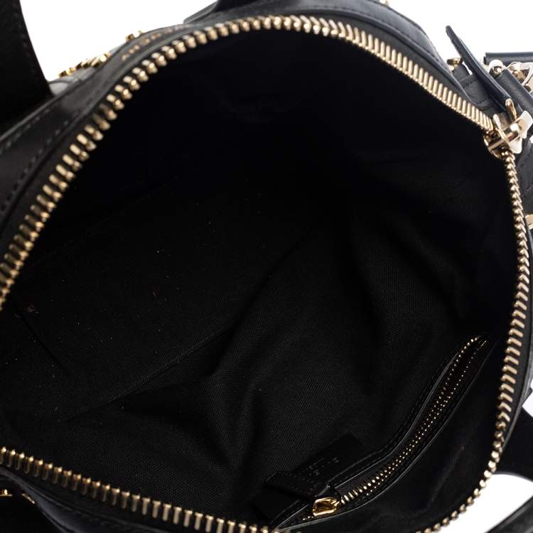 Pre Owned Givenchy Black Leather Nightingale Studded Satchel