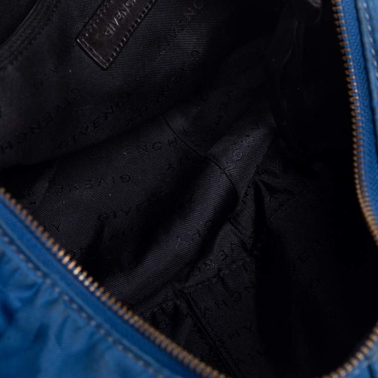 Pre Owned Givenchy Blue/Black Monogram Zip Hobo