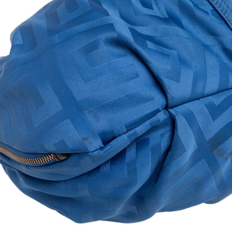 Pre Owned Givenchy Blue/Black Monogram Zip Hobo
