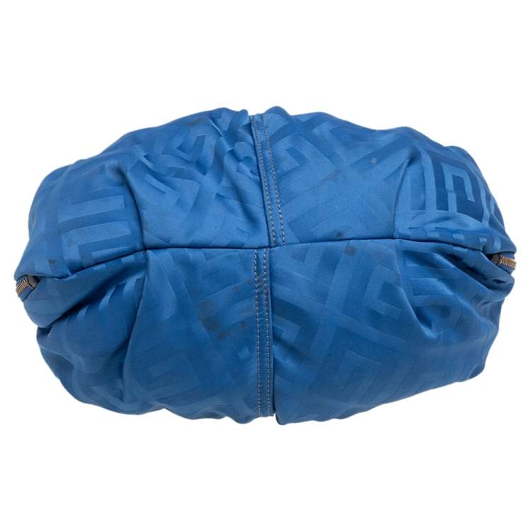 Pre Owned Givenchy Blue/Black Monogram Zip Hobo