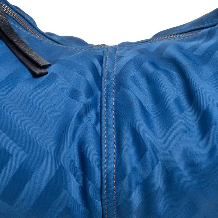 Pre Owned Givenchy Blue/Black Monogram Zip Hobo