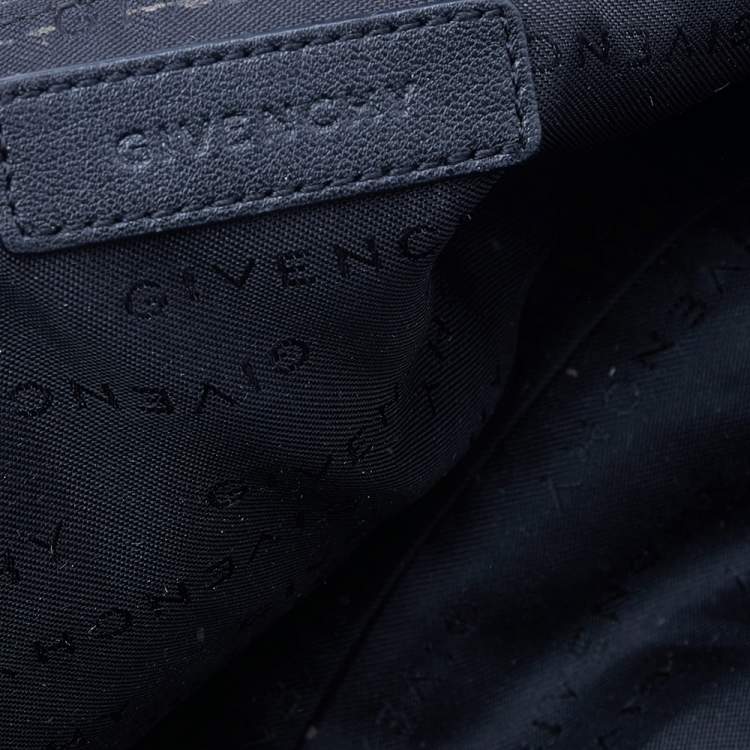 Pre Owned Givenchy Black Nylon And Leather Satchel