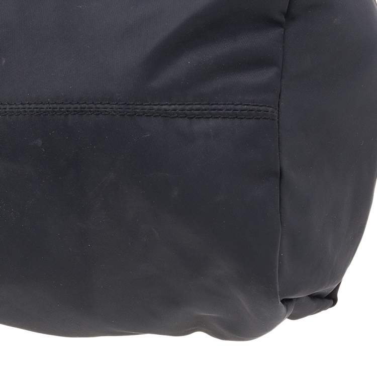 Pre Owned Givenchy Black Nylon And Leather Satchel