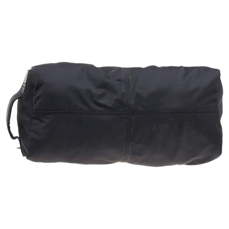 Pre Owned Givenchy Black Nylon And Leather Satchel