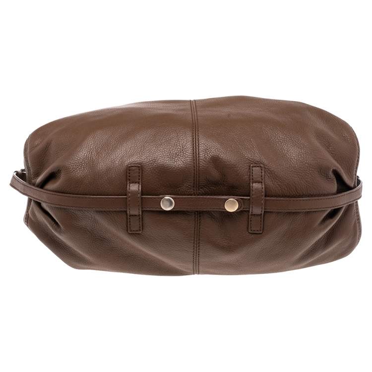 Pre Owned Givenchy Brown Leather Hobo