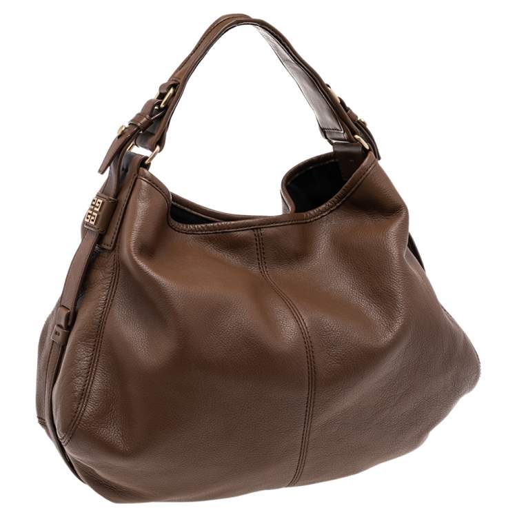 Pre Owned Givenchy Brown Leather Hobo