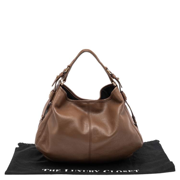 Pre Owned Givenchy Brown Leather Hobo