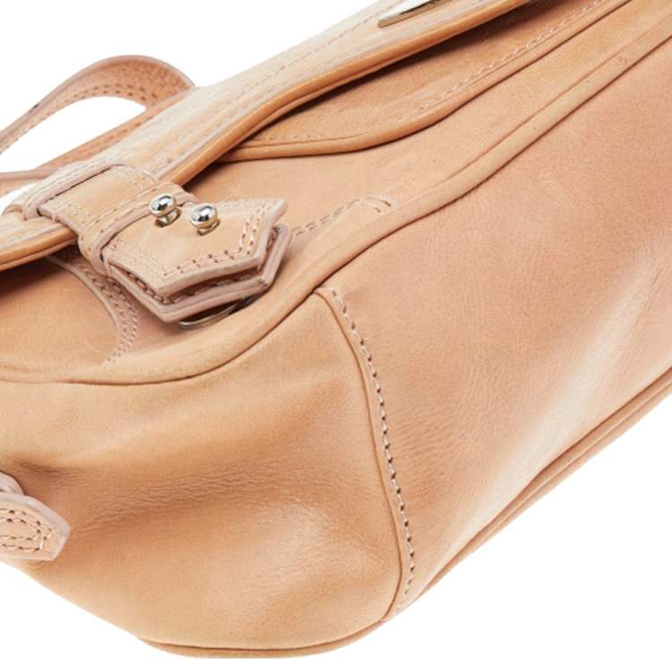 Pre Owned Givenchy Beige Leather Shoulder Bag