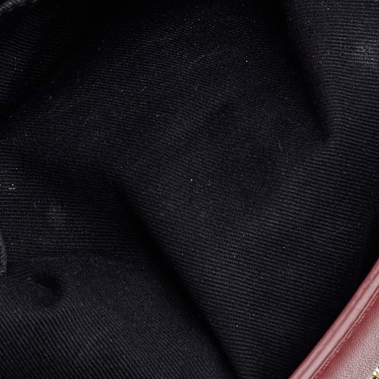 Pre Owned Givenchy Burgundy Monogram Canvas and Leather Hobo