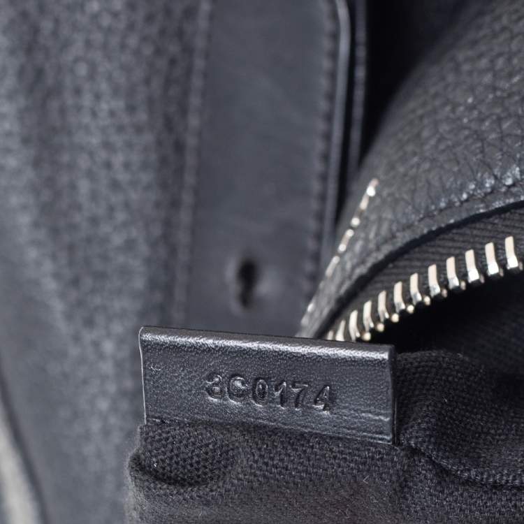 Pre Owned Givenchy Black Leather Large Triangle Pouch