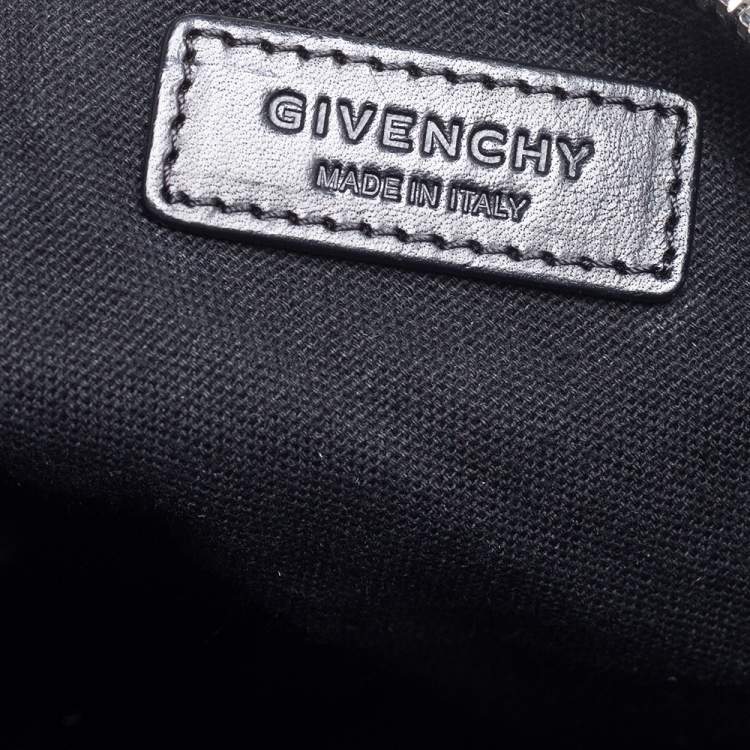 Pre Owned Givenchy Black Leather Large Triangle Pouch
