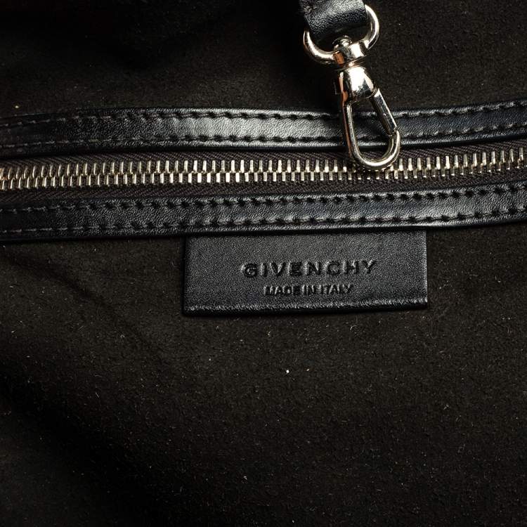 Pre Owned Givenchy Black Leather Antigona Shopper Tote