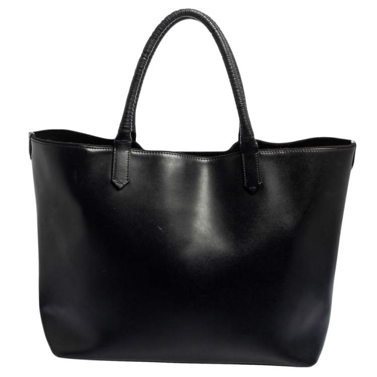 Pre Owned Givenchy Black Leather Antigona Shopper Tote