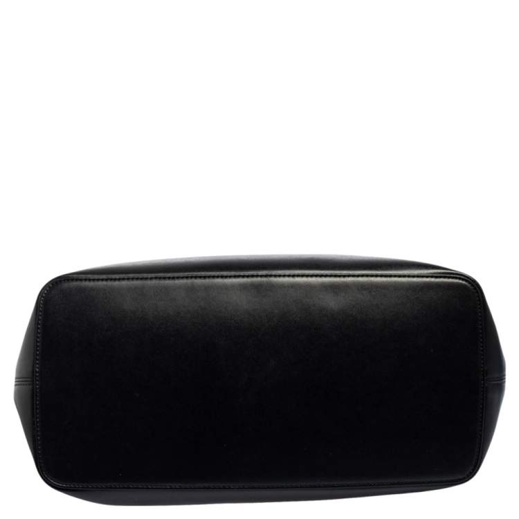 Pre Owned Givenchy Black Leather Antigona Shopper Tote