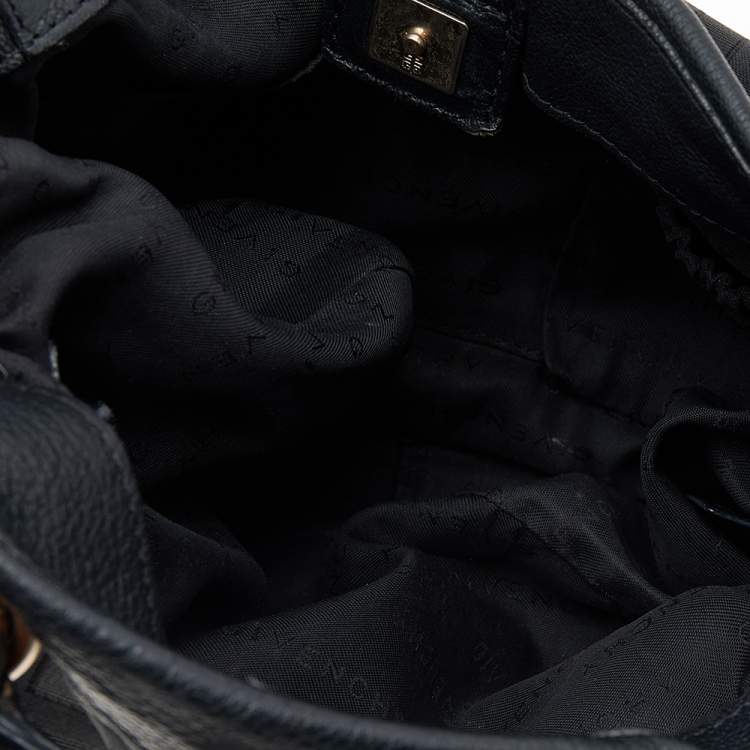 Pre Owned Givenchy Black Signature Nylon and Leather Hobo