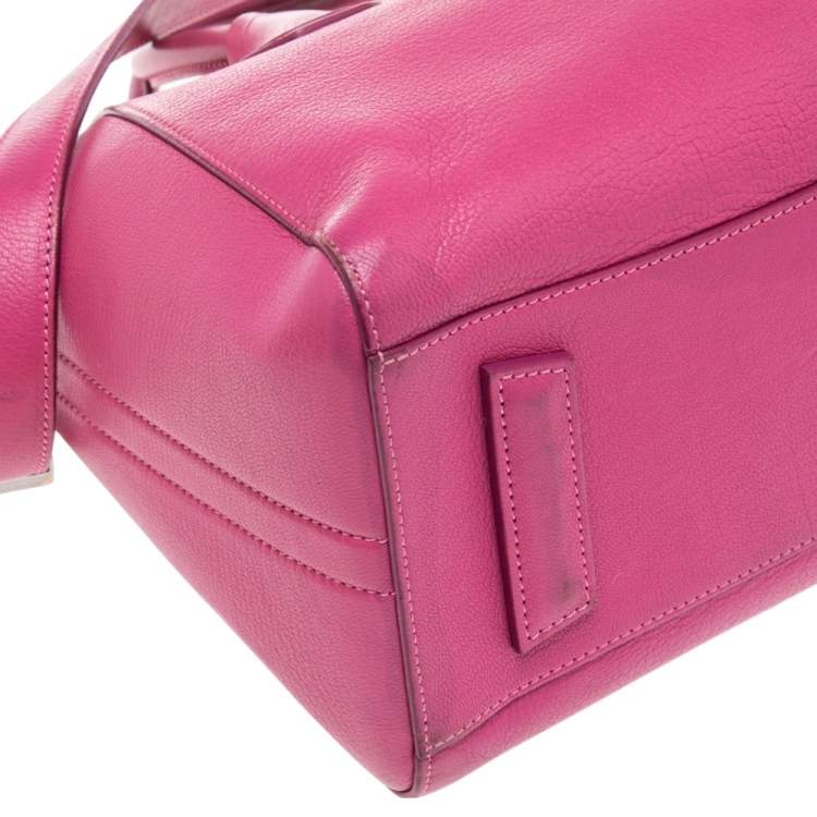 Pre Owned Givenchy Pink  Leather Small Antigona Satchel