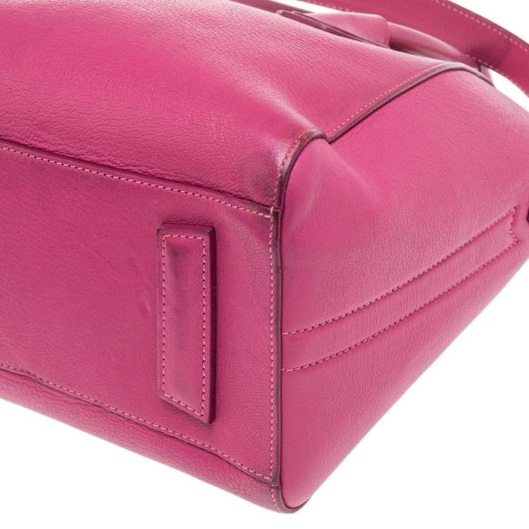 Pre Owned Givenchy Pink  Leather Small Antigona Satchel