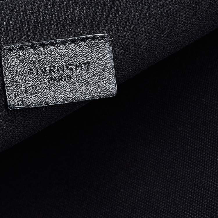 Pre Owned Givenchy Multicolor Cross Print Leather Flat Pouch
