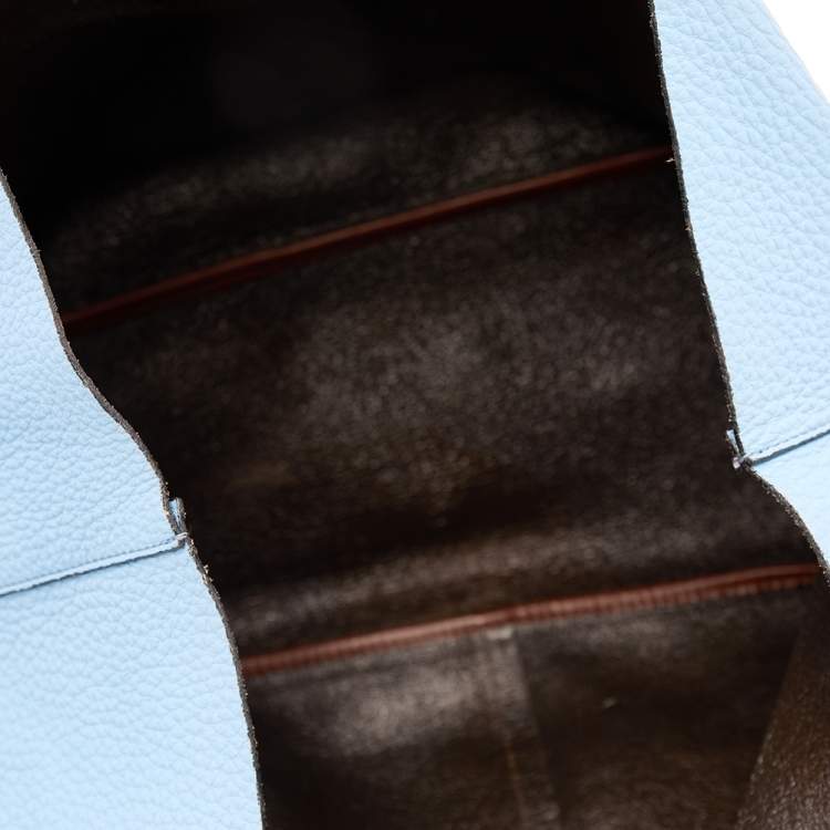 Pre Owned Givenchy Blue/Brown Leather Large Antigona Shopper Tote