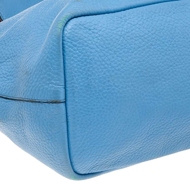 Pre Owned Givenchy Blue/Brown Leather Large Antigona Shopper Tote