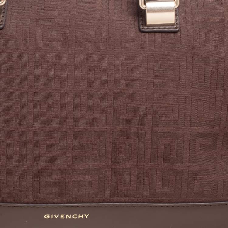 مملوكة مسبقًا Givenchy Brown Monogram Canvas and Leather Satchel