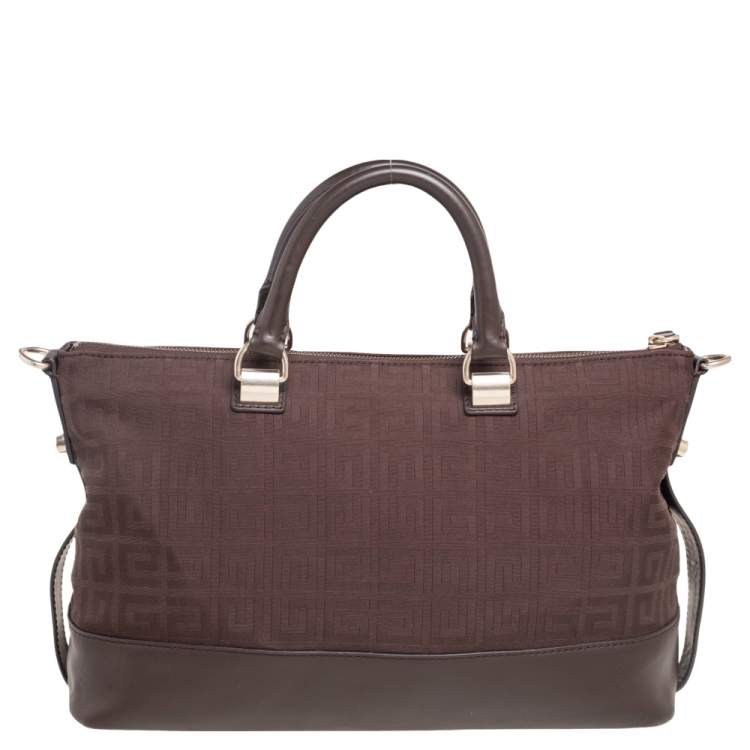 مملوكة مسبقًا Givenchy Brown Monogram Canvas and Leather Satchel