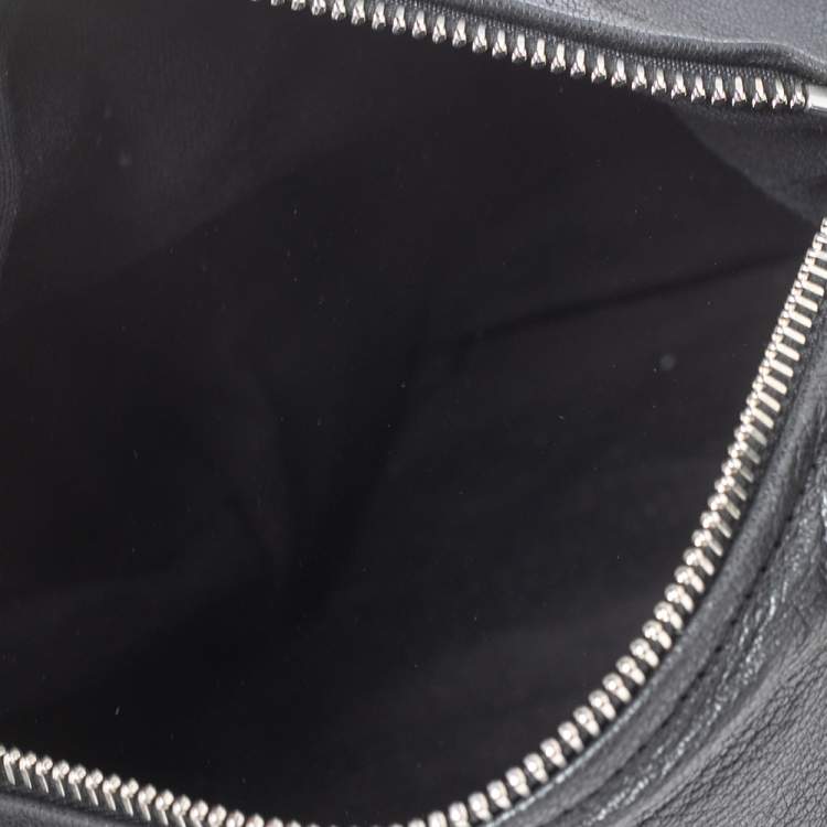 Pre Owned Givenchy Black Leather Small Pandora Messenger Bag