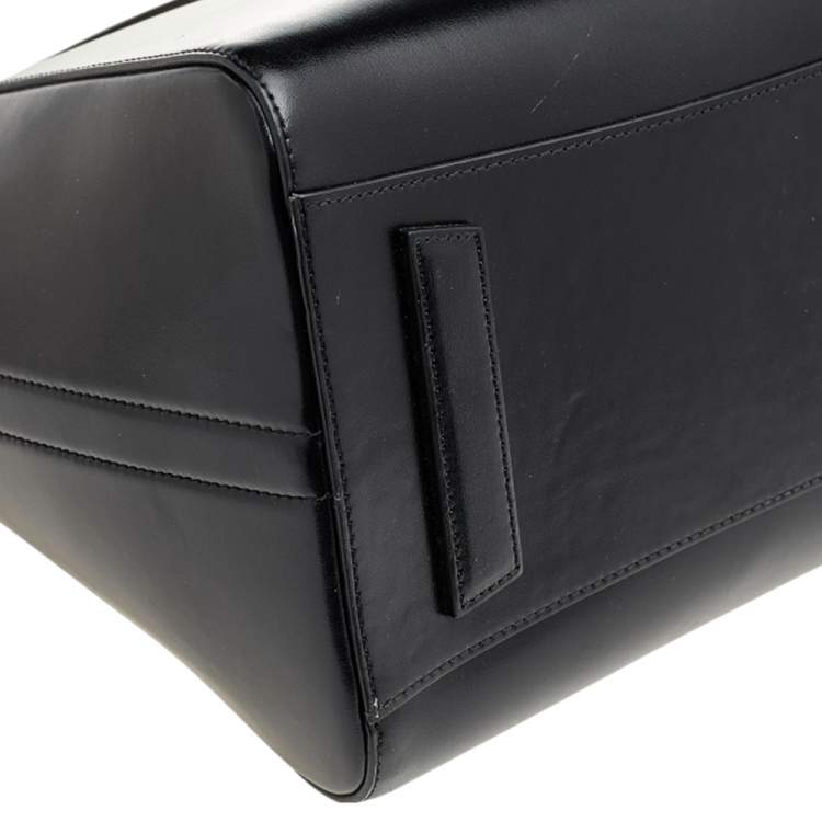 Pre Owned Givenchy Black Leather Medium Antigona Satchel
