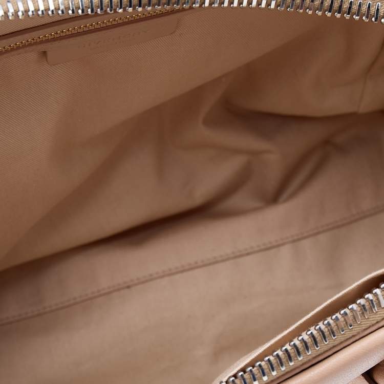 Pre Owned Givenchy Beige Leather Medium Antigona Satchel 