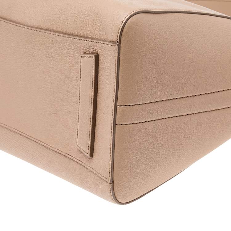 Pre Owned Givenchy Beige Leather Medium Antigona Satchel 