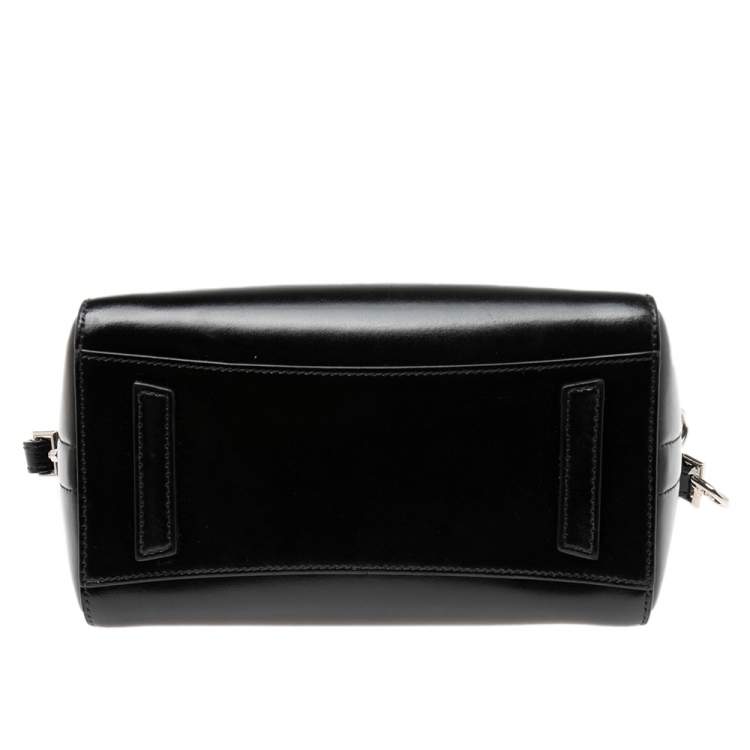 Pre Owned Givenchy Black Leather Mini Antigona Satchel