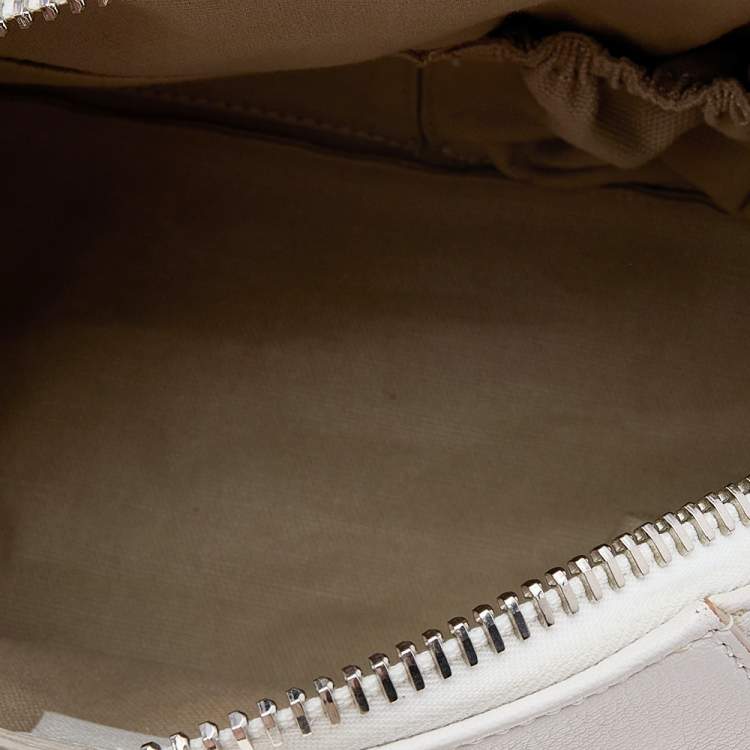 Pre Owned Givenchy White Leather Mini Antigona Satchel