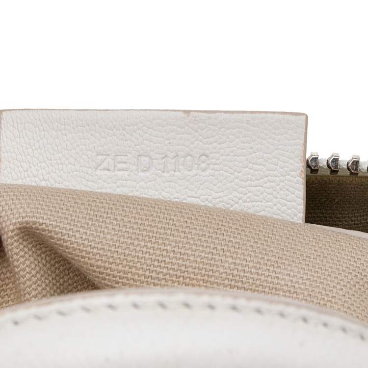Pre Owned Givenchy White Leather Mini Antigona Satchel