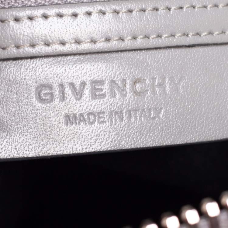 Pre Owned Givenchy Grey Leather Small Antigona Satchel