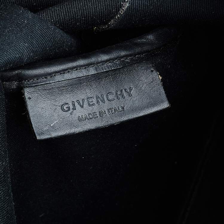 Pre Owned Givenchy Black Leather Rottweiler Antigona Large Tote