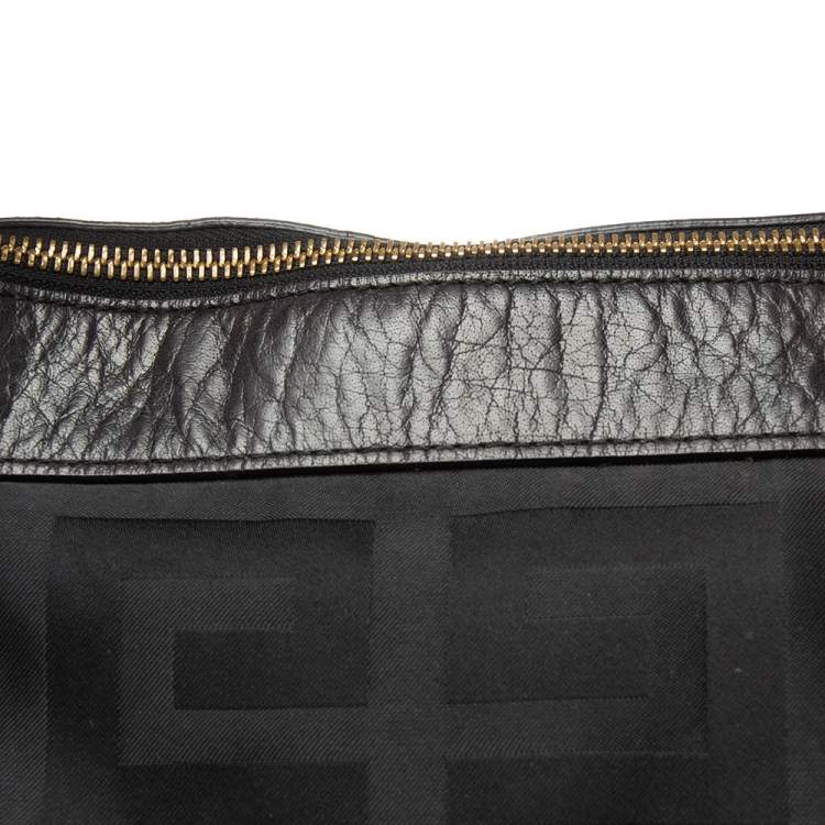 Pre Owned Givenchy Black Signature Nylon Hobo