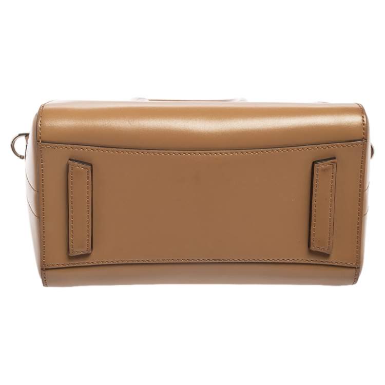 Pre Owned Givenchy Caramel Leather Mini Antigona Satchel