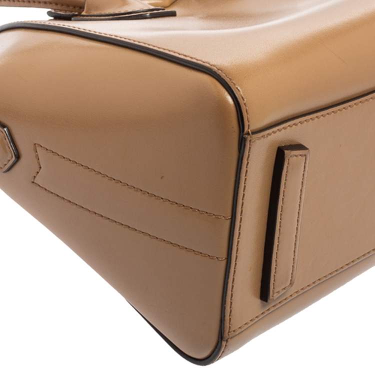 Pre Owned Givenchy Caramel Leather Mini Antigona Satchel