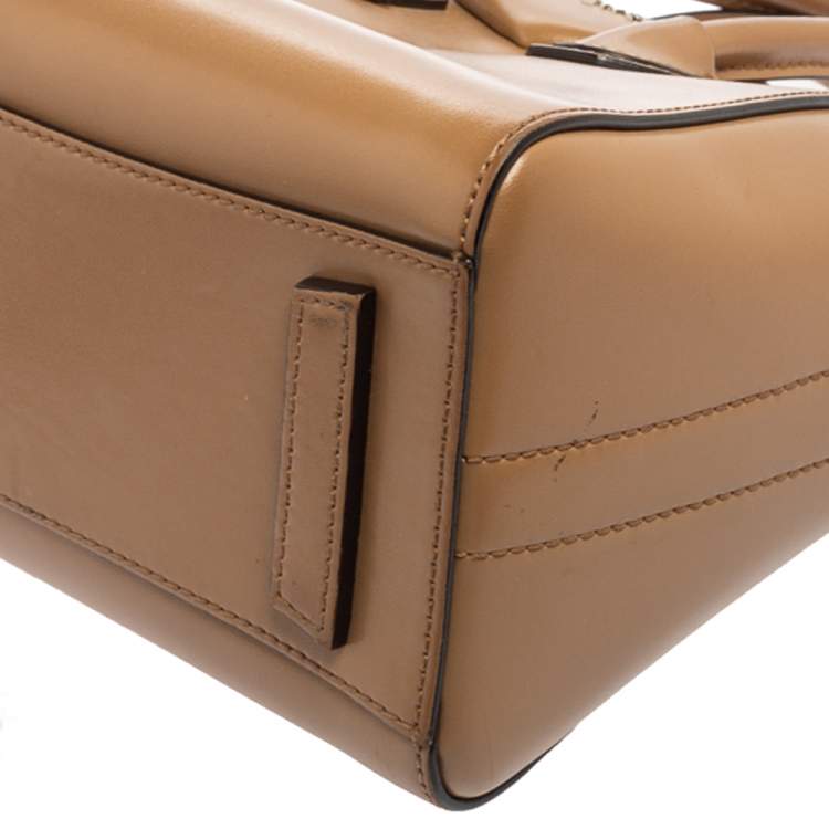 Pre Owned Givenchy Caramel Leather Mini Antigona Satchel