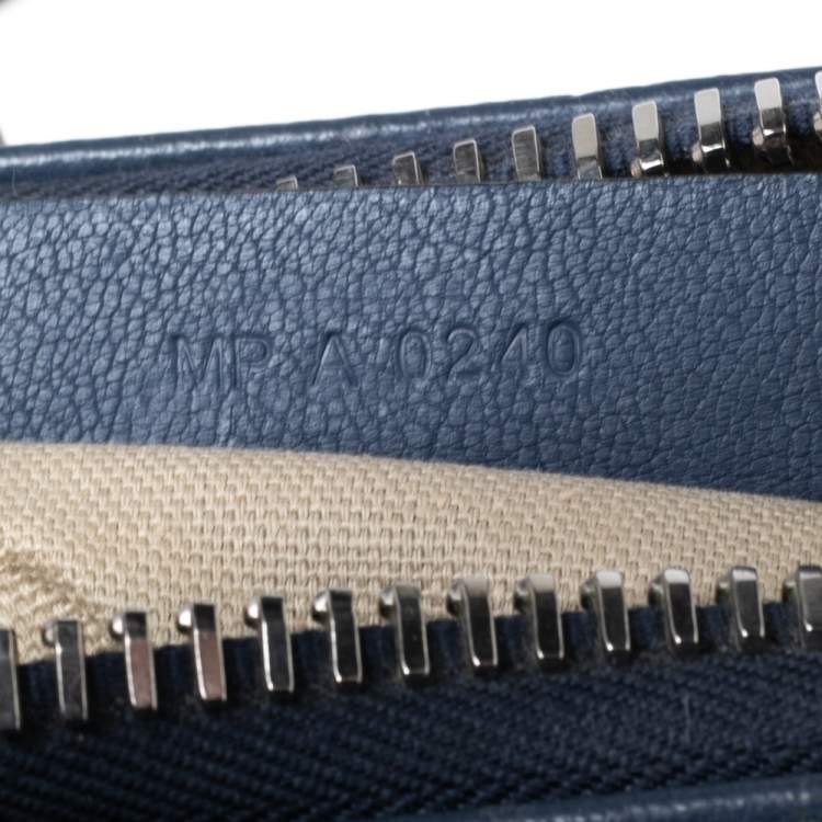 Pre Owned Givenchy Navy Blue Leather Mini Antigona Satchel