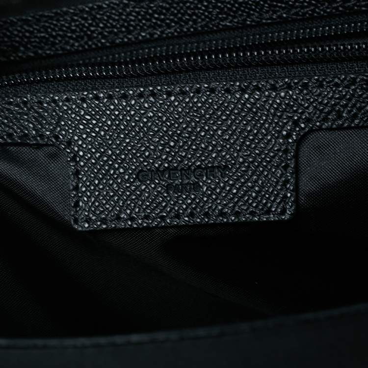 Pre Owned Givenchy Black Nylon Zip Around Laptop Bag