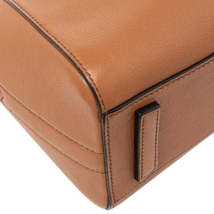 Pre Owned Givenchy Brown Leather Mini Antigona Satchel