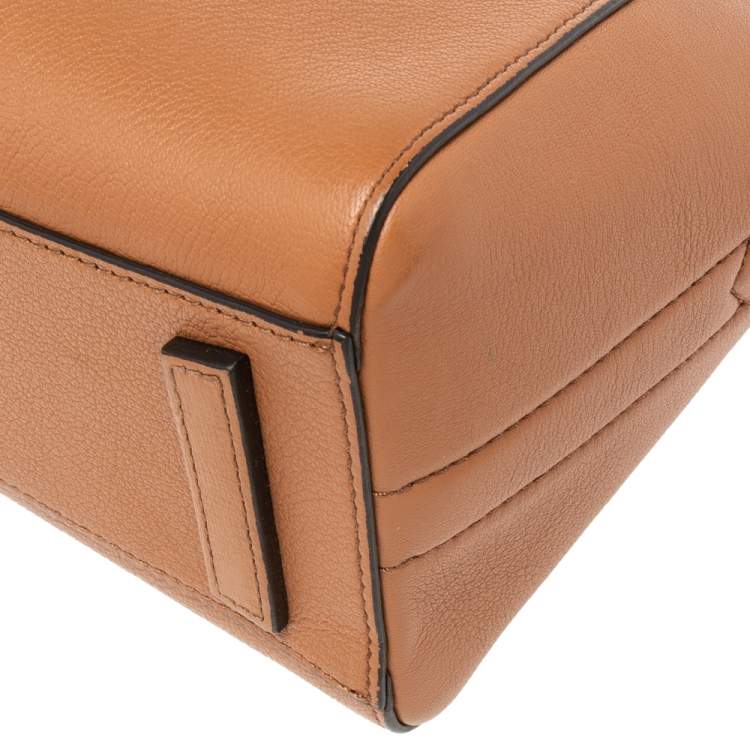 Pre Owned Givenchy Brown Leather Mini Antigona Satchel