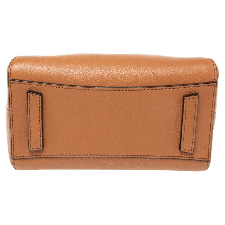 Pre Owned Givenchy Brown Leather Mini Antigona Satchel