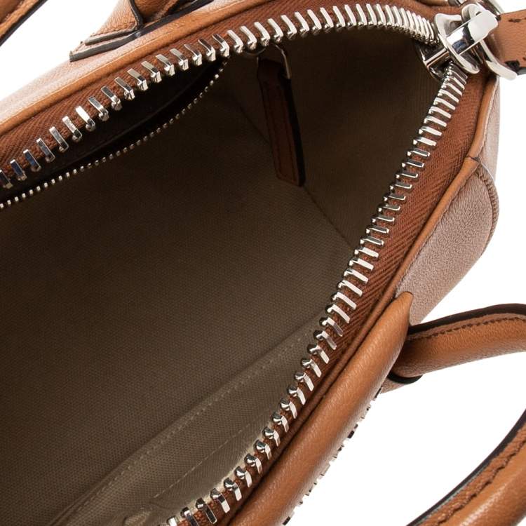 Pre Owned Givenchy Brown Leather Mini Antigona Satchel